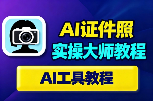 AI证件照制作全流程｜一键换底色换正装｜零基础免费出高清证件照