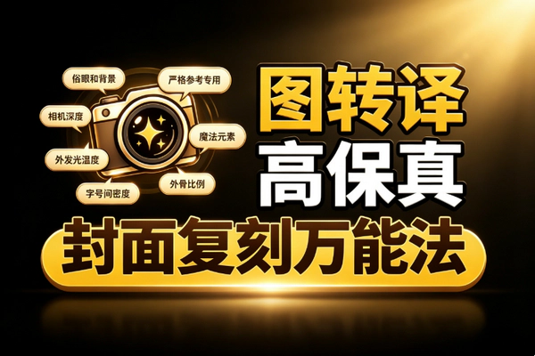 封面图转译万能提示词_ChatGPT高保真复刻YouTube封面视觉DNA叙事隐喻灵活调整