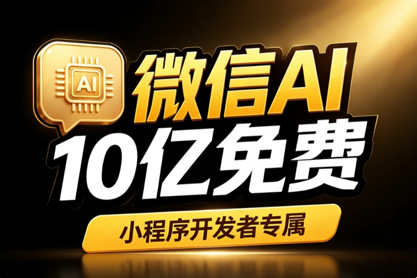微信小程序10亿AI算力免费领_AI小程序成长计划Token生图额度云开发免费用