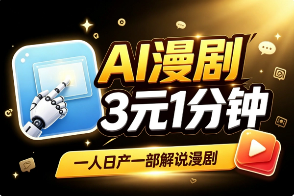 AI解说漫剧开源模型低成本量产_一人日产一部剧五步挂机流程