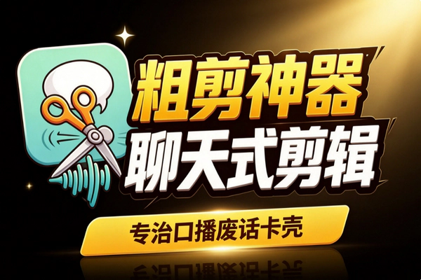 跟AI对话就能剪视频：口播访谈类粗剪零门槛神器