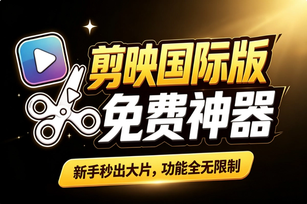 免费无水印剪辑神器：剪映国际版新手出片全指南