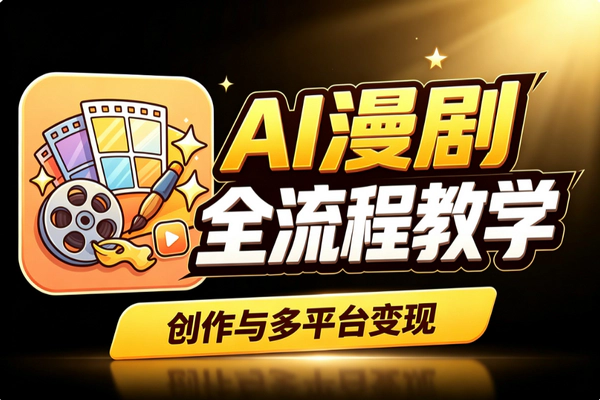 2026漫剧爆款教程：剧情分镜角色设计多平台变现全拆解