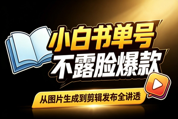 零基础书单号副业指南：图片配音剪辑爆款全流程实操变现