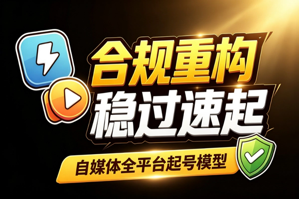 自媒体快速起号技巧：合规二创全平台冷启动突破