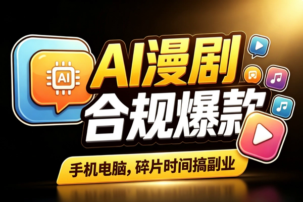 AI漫剧副业赚钱指南：零基础授权到成片全流程