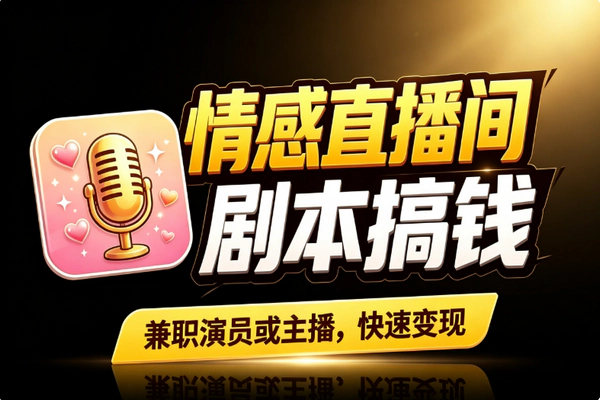 情感连麦直播变现:演员按单结算主播长期放大