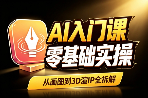 Illustrator零基础课:绘图特效3D渲IP一站通