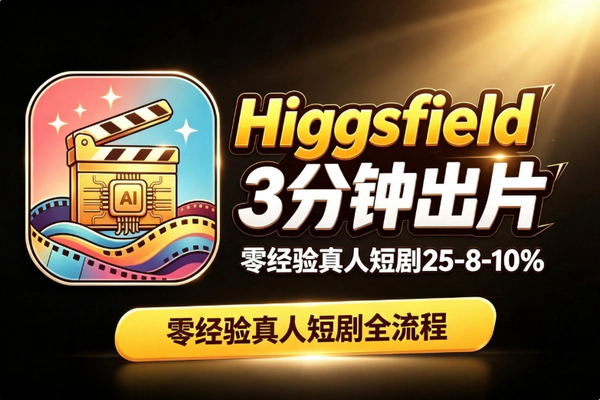 Higgsfield实操：零影视经验一人AI短剧三分钟出片