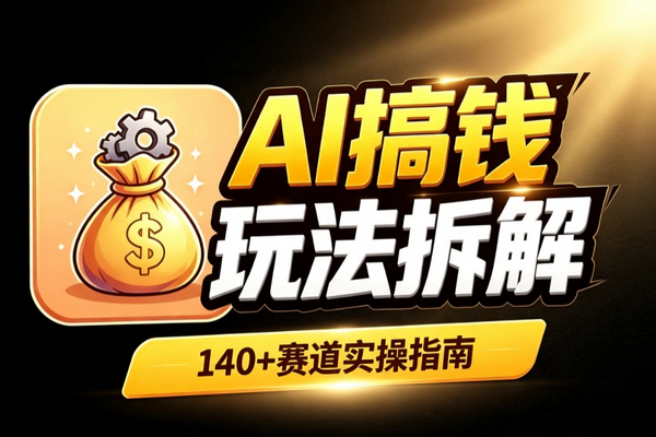 140+AI变现副业项目实操手册：工具落地商业价值赛道分类快速上手