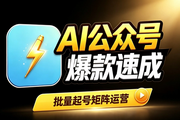 AI公众号矩阵批量起号实操：提示词驱动高效产出变现攻略