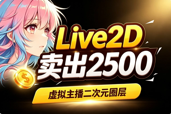 Live2D模型亚文化变现实操：小众赛道信息差赚钱攻略