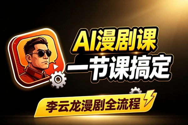 AI李云龙漫剧制作：零基础一节课从人设到变现全流程实操