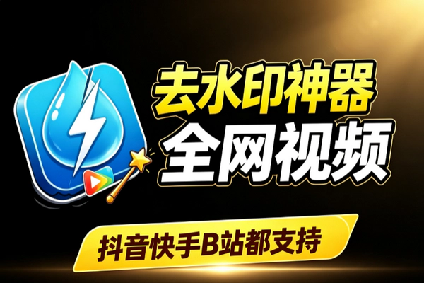 免费去水印工具在线使用：抖音快手小红书B站多平台无水印下载免安装