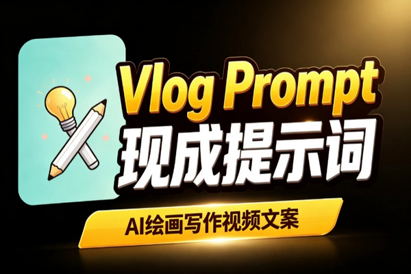 Vlog Prompt提示词网站：AI绘画写作视频文案灵感模板套用效率提升必备