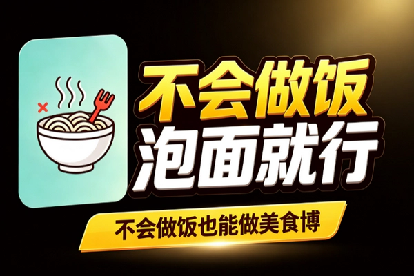 泡面美食博主81条涨21万粉：沉浸式煮面零厨艺固定场景普通人可复制