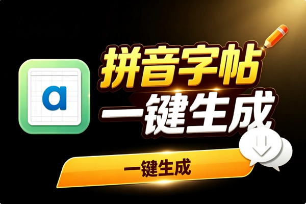 汉字拼音字帖生成器_在家自制打印练习纸