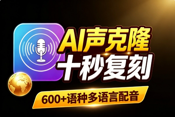 十秒AI人声克隆工具 600+语种一键生成专属音色免配置整合包
