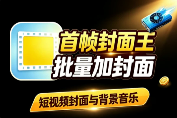 免安装批量视频加封面GPU加速工具:自媒体批量剪辑省时提效攻略