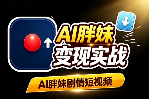 AI胖妹剧情短视频教程 零基础不露脸制作及变现全攻略