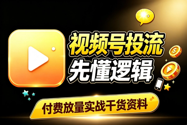 视频号投流干货资料分享 付费放量入门逻辑与避坑指南