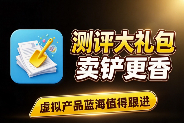 测评题蓝海项目怎么做?卖测评工具大礼包的虚拟产品副业