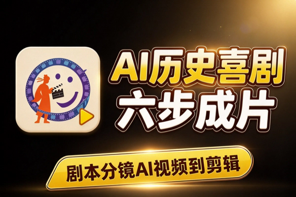 AI历史情景喜剧短视频制作全流程：从剧本到成片的六步实操教程