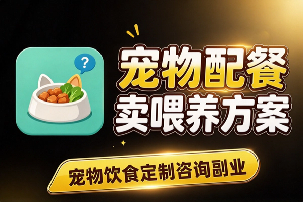 宠物配餐副业怎么做?定制宠物食谱赚钱的轻资产项目