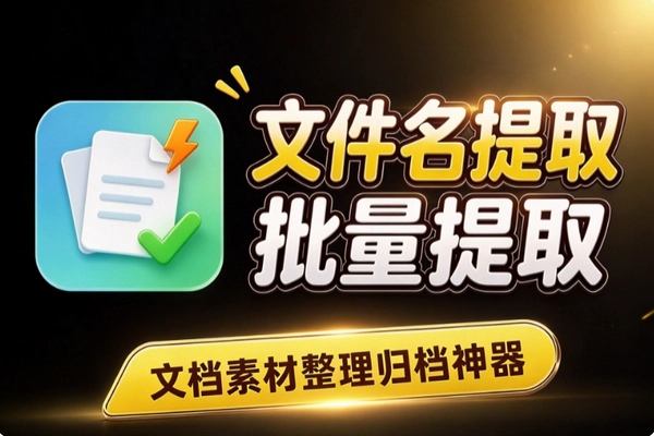 文件夹文件名怎么批量提取？免安装单文件小工具一键导出txt