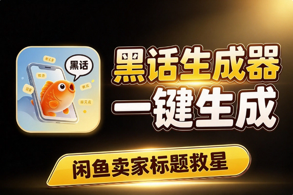 闲鱼商品标题怎么写？黑话生成器一键组合关键词，卖家省心出单