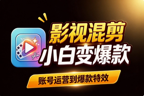 零基础影视混剪怎么做？账号运营到爆款特效全流程拆解