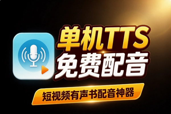 7MB单机TTS配音神器推荐：免费不限字数，还能自动生成字幕