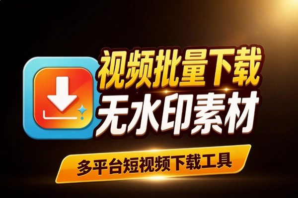 多平台短视频怎么批量无水印下载？这款工具一键解析抖音快手B站
