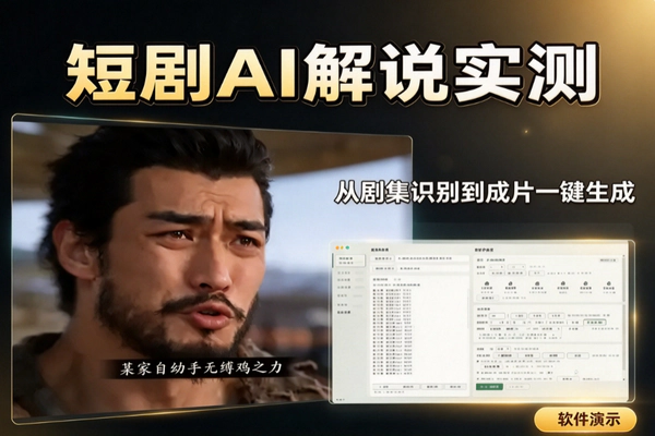 短剧二创教程：AI读懂整部剧，六步生成解说片并一键出片