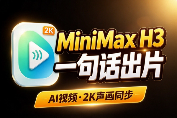 MiniMax H3怎么用？一个页面生成2K带声音的AI视频
